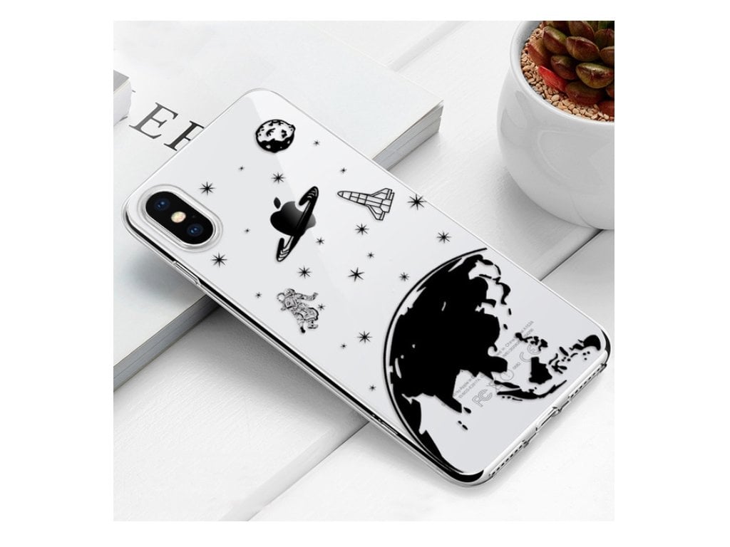 Průhledný vtipný Kryt na Iphone vesmír