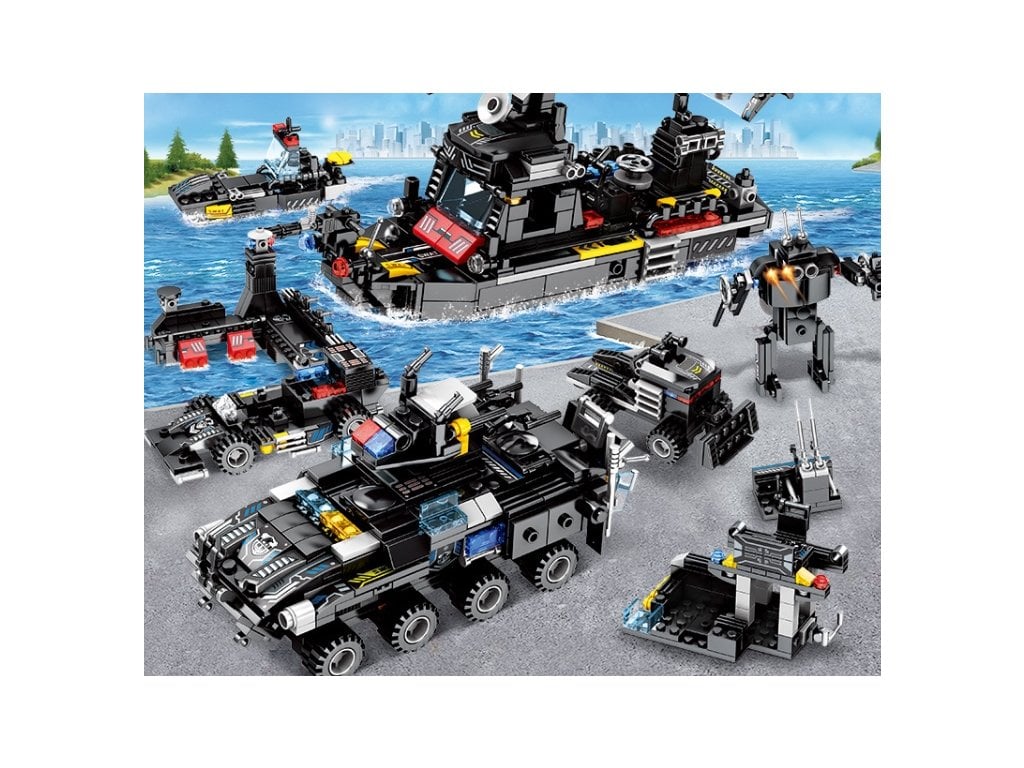 Stavebnice SWAT tým Policie 695 kusů