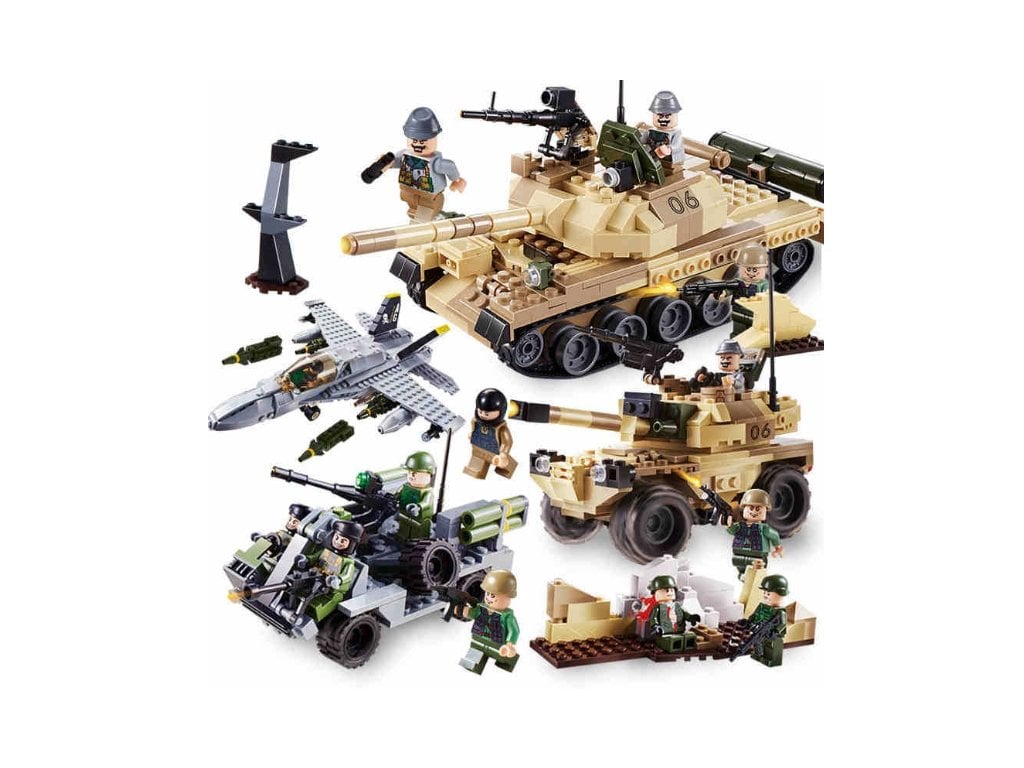 Stavebnice Vojsko Tank Armáda 372 kusů