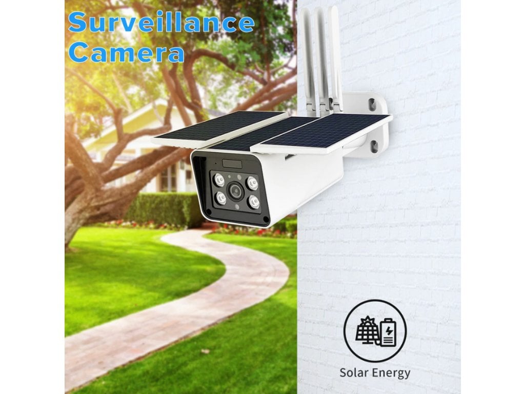 Wifi solární kamera 1080P venkovní solární IP bezpečnostní kamera IP67