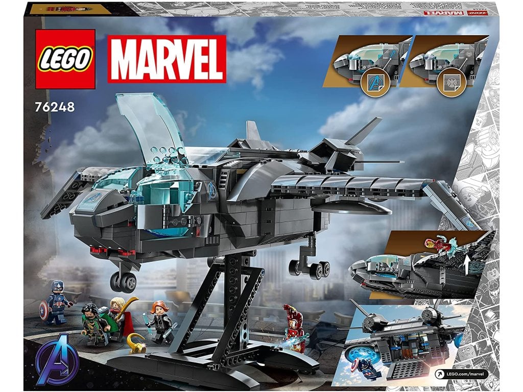 LEGO 76248 Marvel The Quinjet Avengers superhrdinská loď