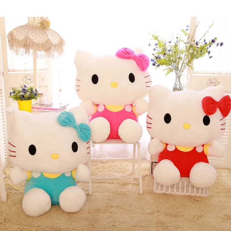 20cm Hello Kitty Plyšová hračka Roztomilá měkká plyšová kočka Panenka Narozeninový dárek pro děti Zvířecí hračka