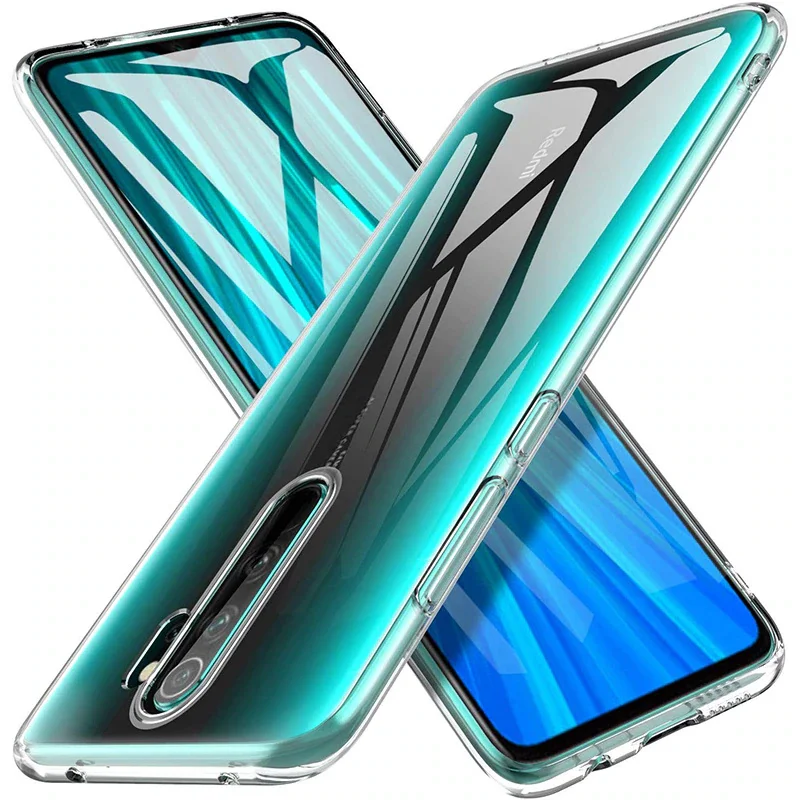 Průhledný nárazuvzdorný kryt na telefon z měkkého silikonu, průhledný zadní kryt, univerzální ochrana