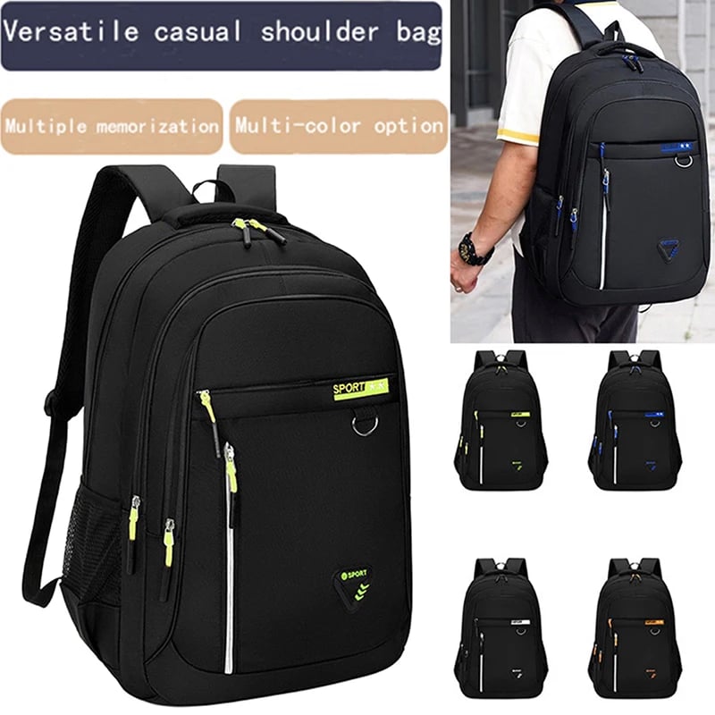 Velkokapacitní unisex batoh - lehký cestovní školní batoh pro muže a ženy pro každodenní použití