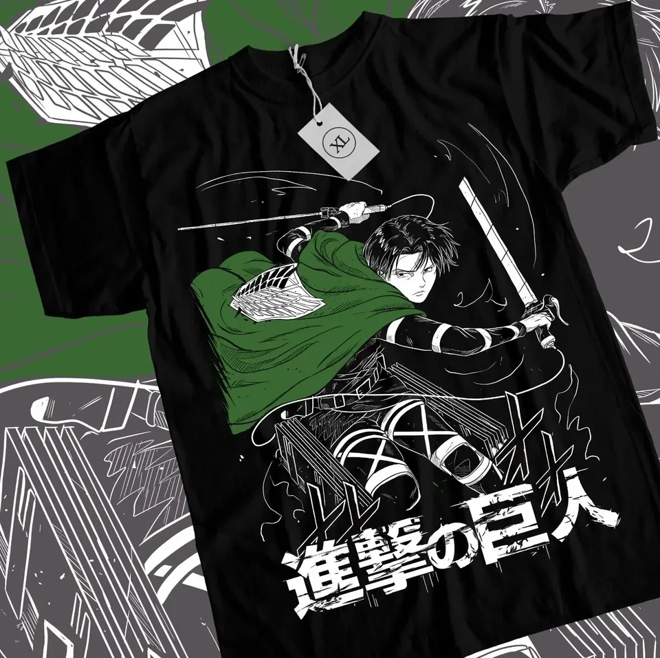 Dámské anime tričko Attack on Titan AOT grafické tričko horror motiv Y2K top oblečení