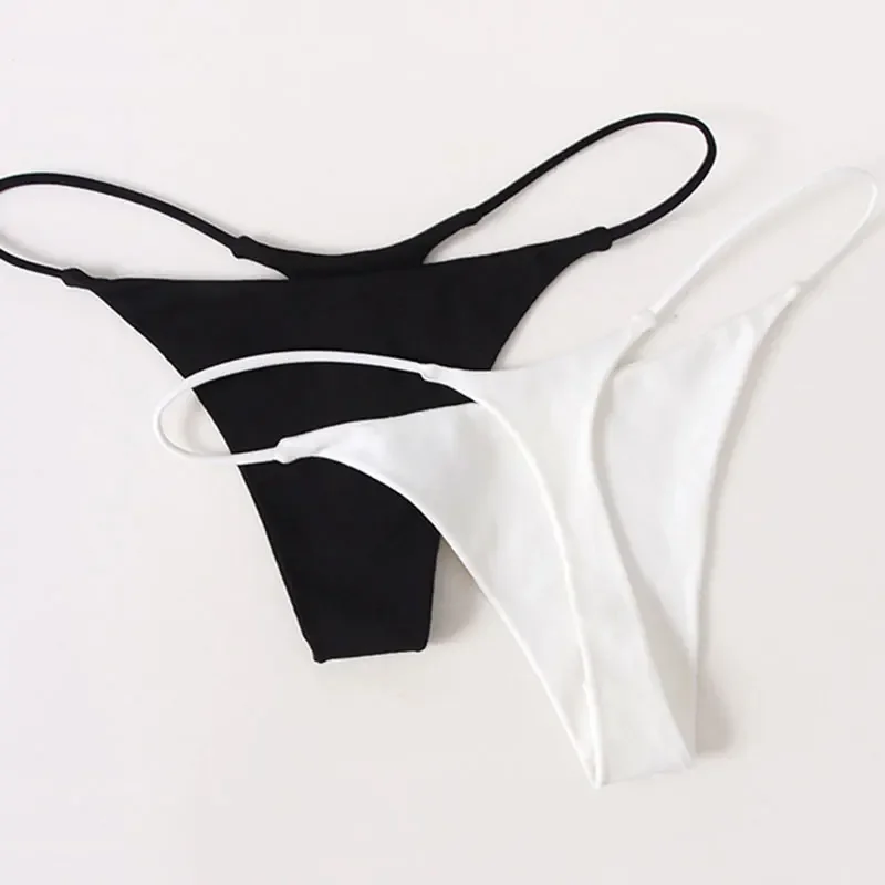 Dámské elegantní tanga sexy módní prodyšné pohodlné spodní prádlo černé S-XL