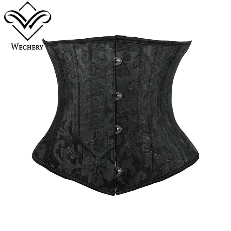 Elegantní stahovací korzet dámský bílý černý štíhlý pas Gothic plus size S-3XL
