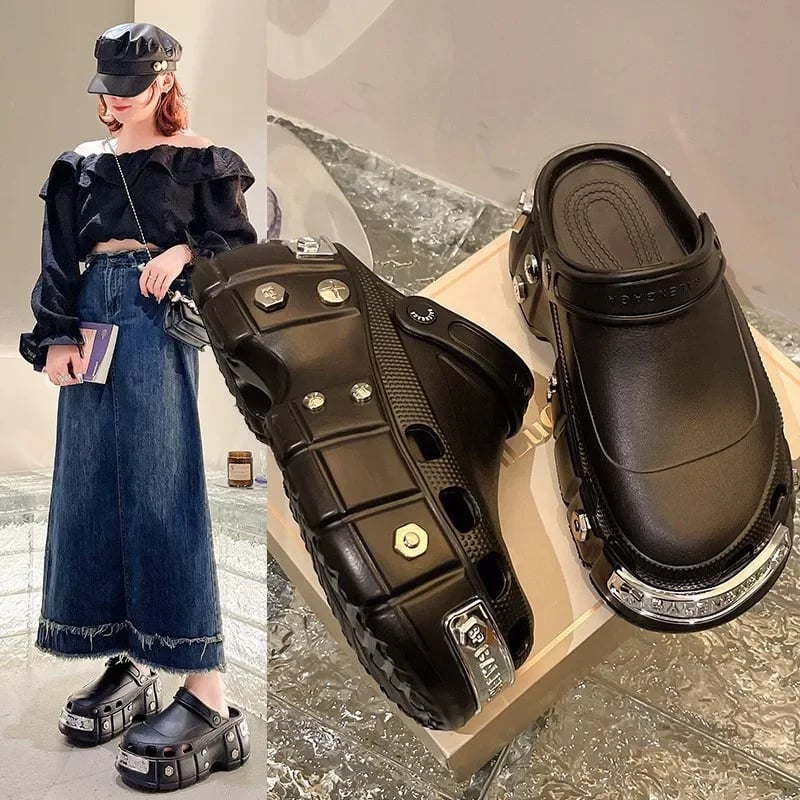 Letní pánské sandály s tlustou podrážkou pro venkovní pláž protiskluzové EVA prodyšné pohodlné