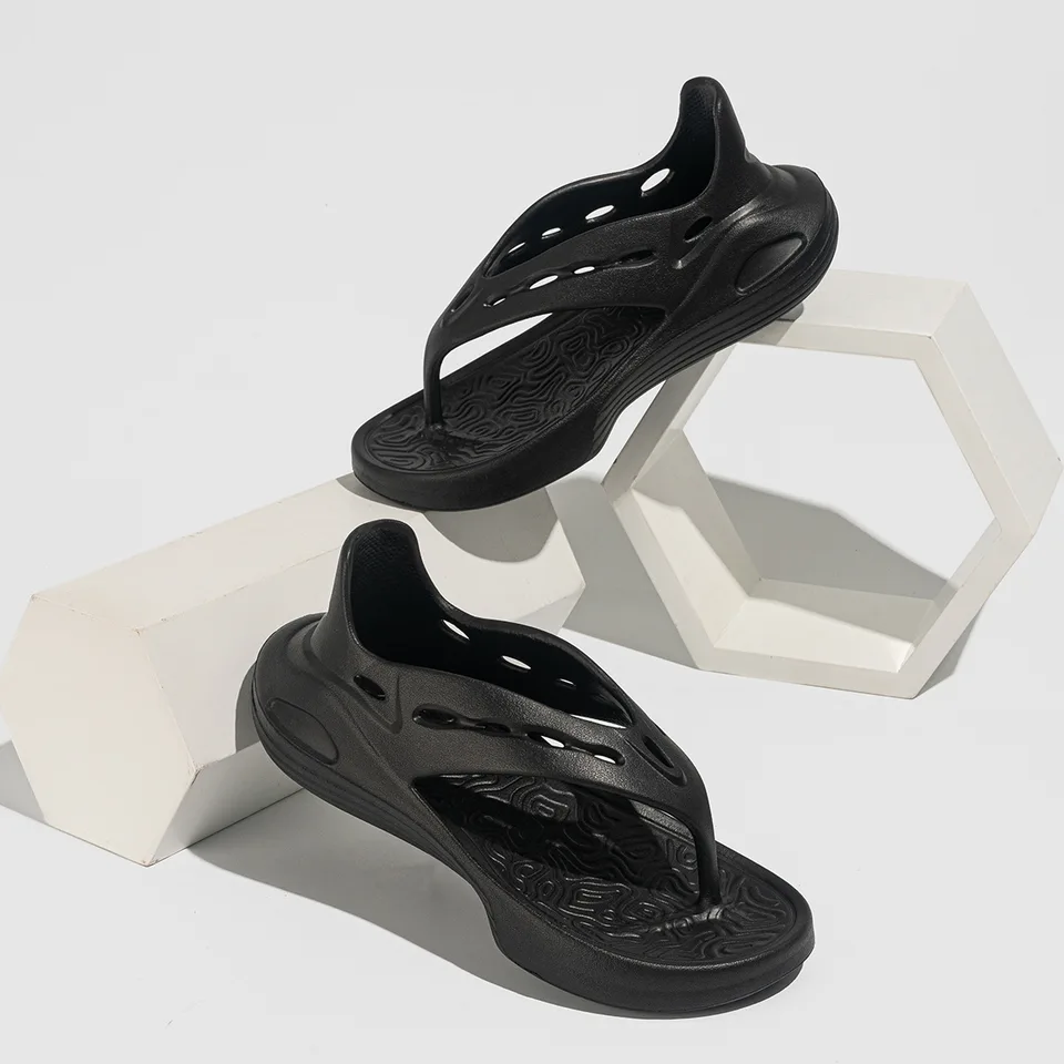 Pánské plážové pantofle s krytím paty lehké rychleschnoucí prodyšné protiskluzové proti zápachu