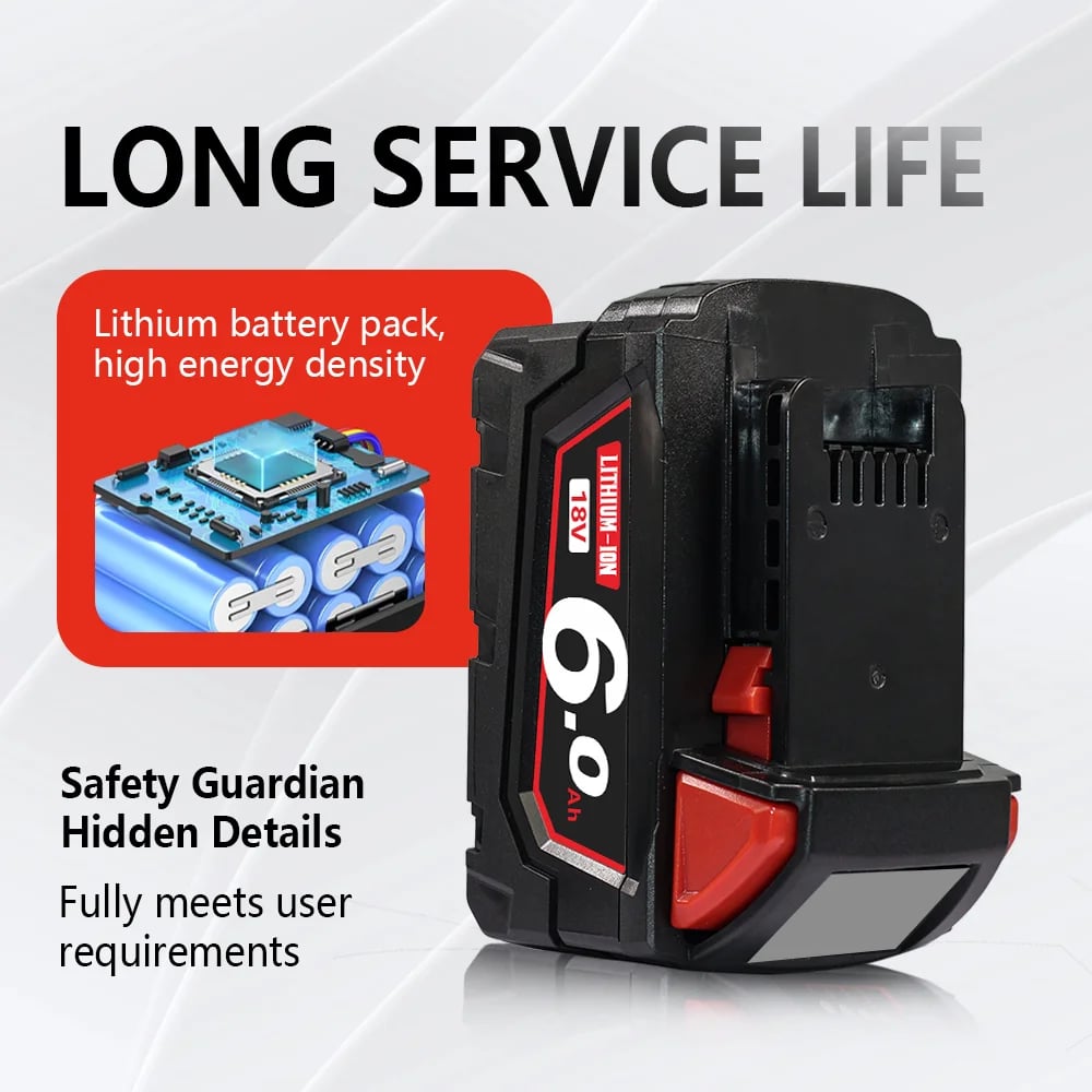 PRO Milwaukee M18 aku nářadí pro Milwaukee 18V 3-6Ah lithium dobíjecí baterie 48-11-2460 48-11-2412