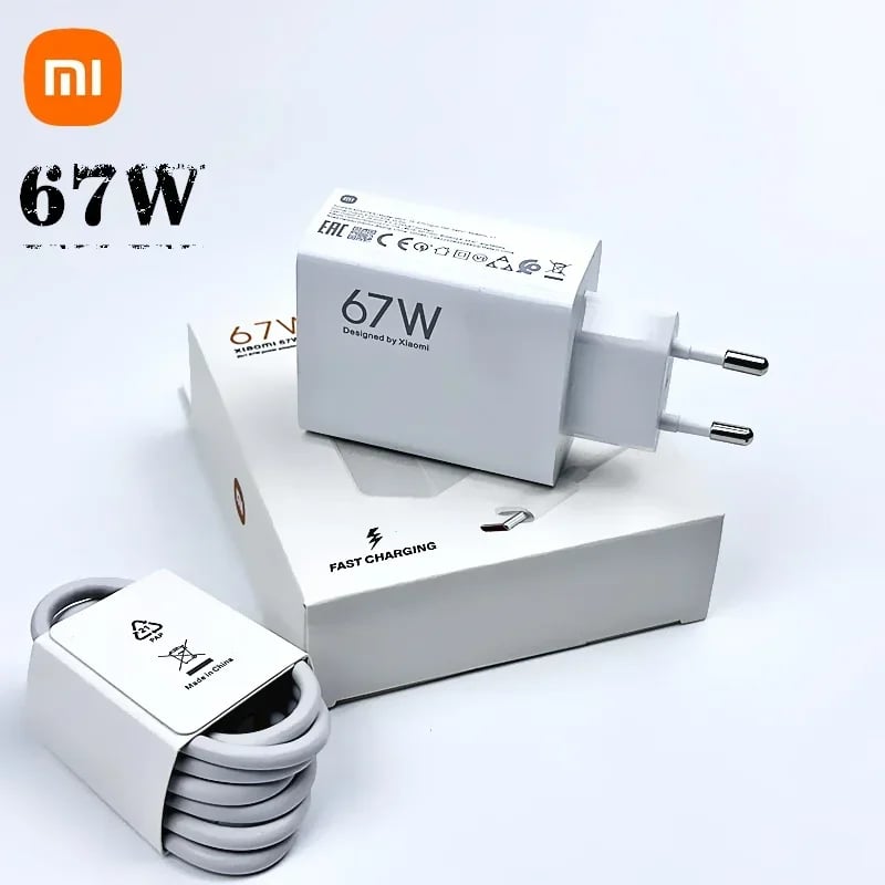 Originální nabíječka Xiaomi 67W Turbo Charging EU Power Supply Fast Charge USB Type-C kabel pro Redmi Note 11 12 13 Pro Mi 13 Lite