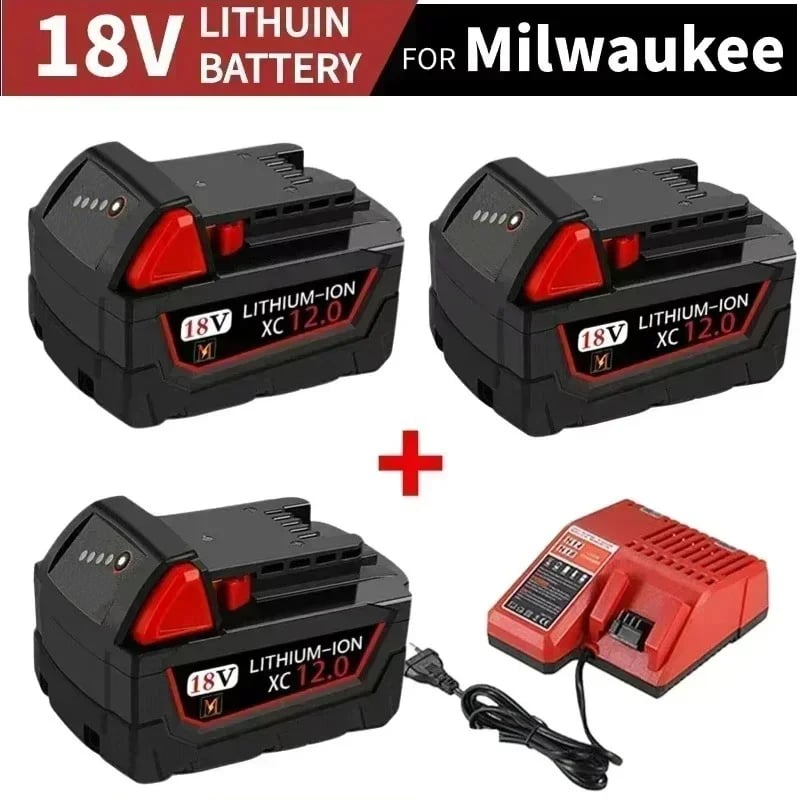 Baterie M18 18V 12,0Ah 9,0Ah Náhradní lithiová baterie pro Milwaukee M18 48-11-1815 48-11-1850 2604-22