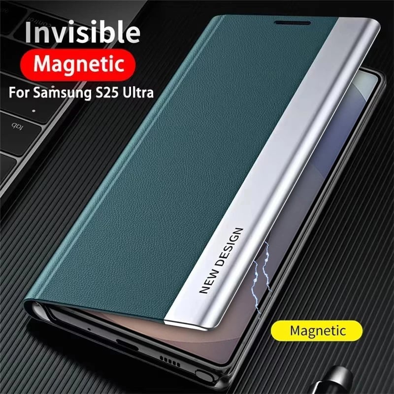 Luxusní kožené flipové pouzdro pro Samsung Galaxy S25 S24 S23 S22 S21 S20 Ultra Plus S25 Edge S23 S21 S24 FE Note 20 Ultra