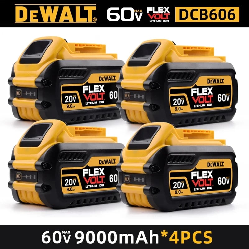 Originální baterie DEWALT 60V 9,0AH, dobíjecí lithium-iontová baterie, DEWALT, DCB609, DCB118, rychlé nabíjení, baterie pro nářadí DEWALT,