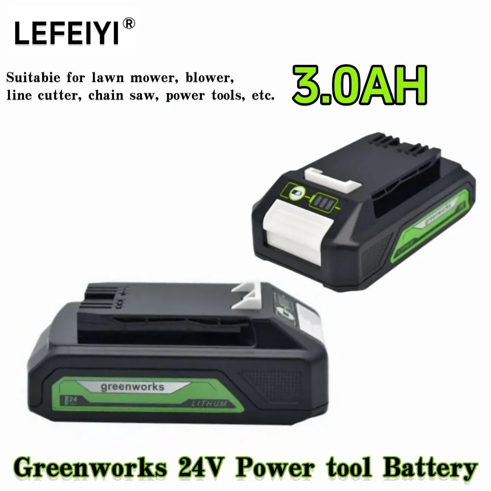 Baterie Greenworks 24V 3,0Ah lithium-iontová G24B2 pro nářadí 29842 29852 BAG708 29322 21342 Originální produkt 100% zbrusu nový