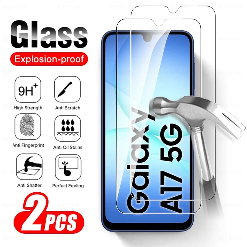 ks 9H prémiové tvrzené sklo s celoplošnou ochranou obrazovky pro Samsung Galaxy A17 5G 4G A06 A16 A26 A36 A56 2025 telefonní fólie