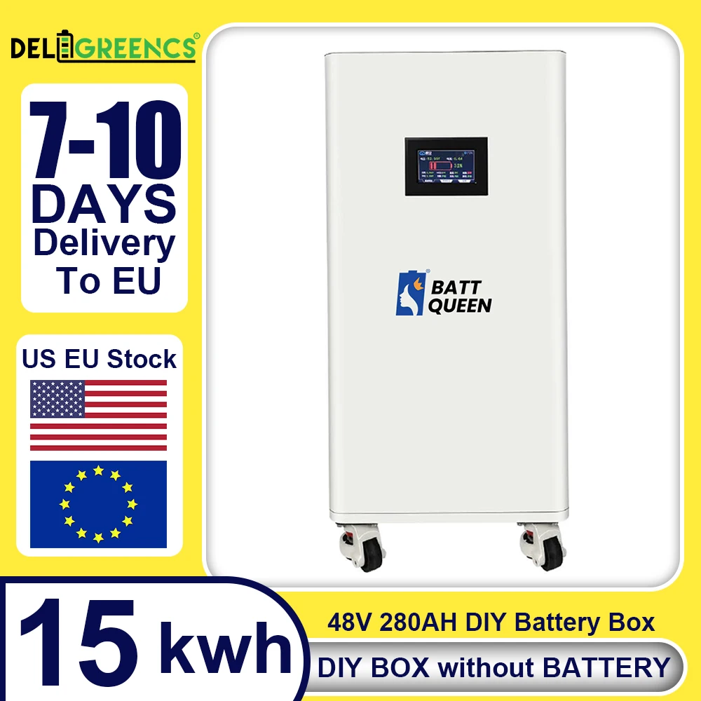 DIY 48V LiFePO4 baterie Obudowa Box Case s JK 16S 200A Smart BMS 51.2V DIY sady 2A Active Balancer domácí systém pro ukládání energie