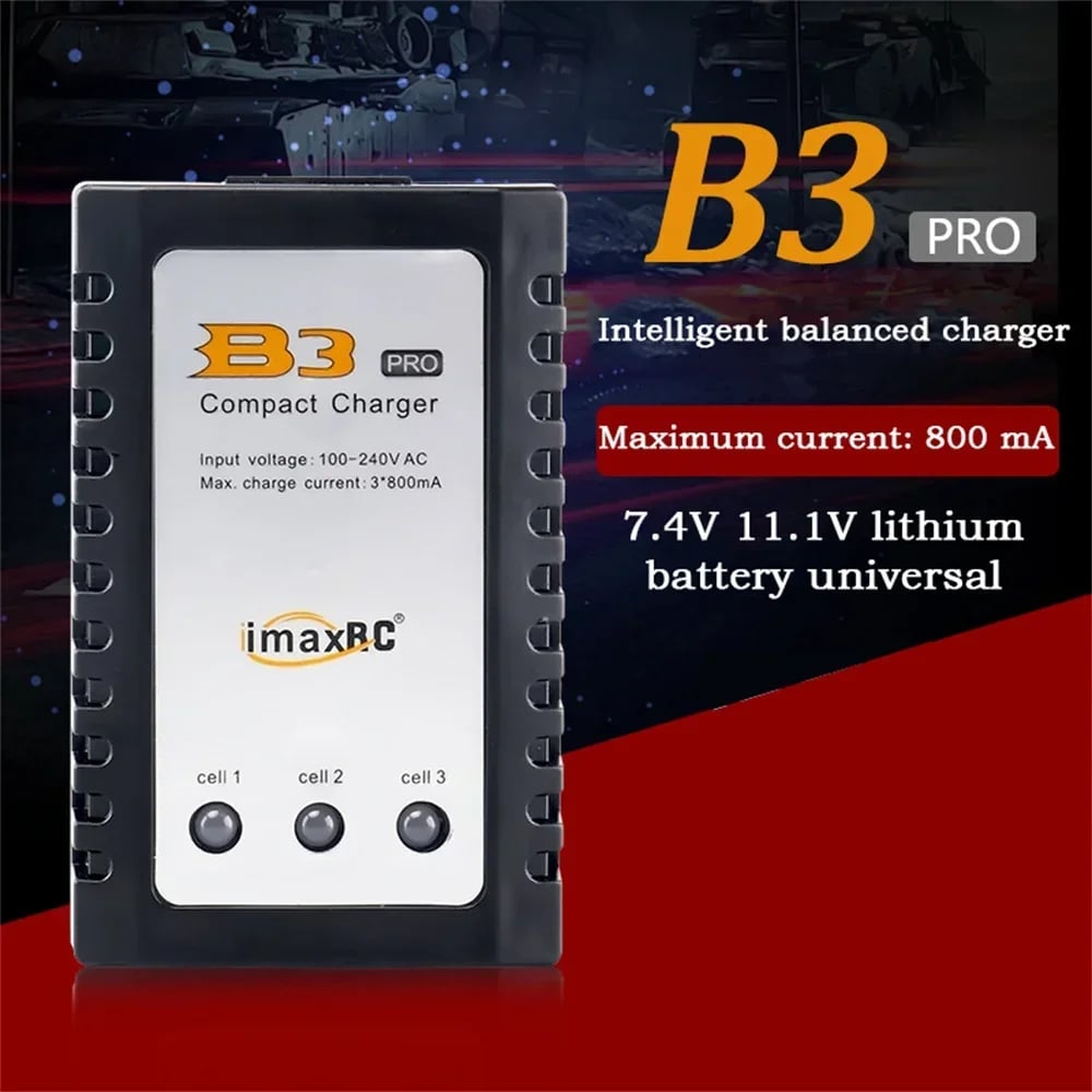 10W kompaktní nabíječka B3 Pro AC 100 - 240V pro 2S 3S 7,4V 11,1V lithium-iontová baterie LiPo B3AC pro IMAX RC modely