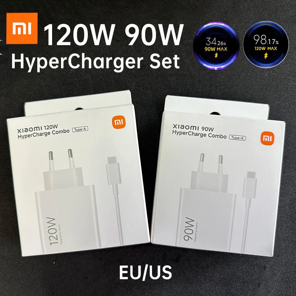 Nabíječka Xiaomi 120W 90W Turbo Hypercharge kabel Napájecí adaptér Nabíječka Xiao Mi 17 15 14 T Pro Blackshark 6 5 Redmi 13 Poco X7 F7