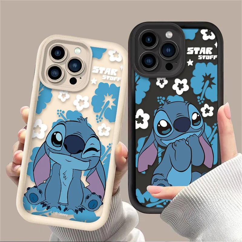 Pouzdro na telefon s motivem Disney Cartoon Stitch pro iPhone 16 16E 15 14 13 12 11 Pro Max X XS XS Max XR SE 2020 SE4 7 8 nárazuvzdorné zadní kryty