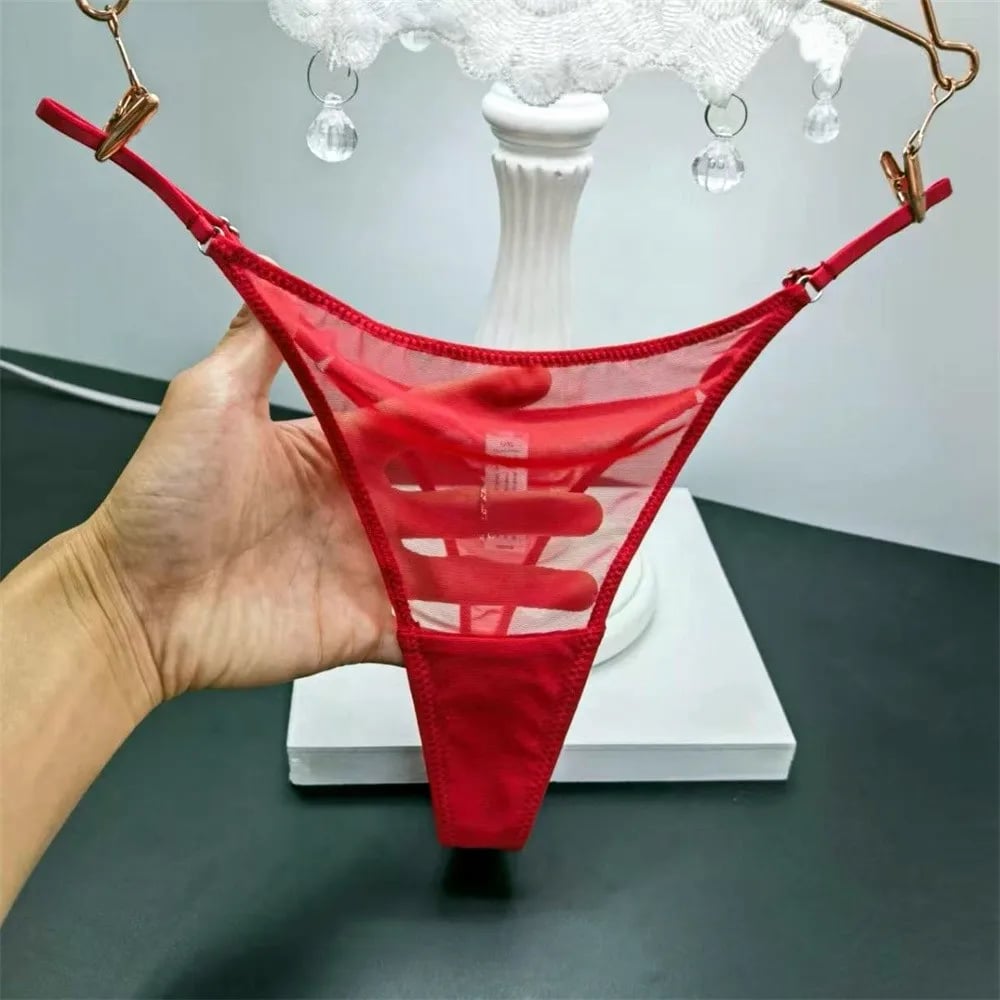 Nové sexy tanga s nastavitelným pasem, průhledná síťovina, tangá, ultratenké sportovní jóga, zvedací boky, T-back, plus velikost