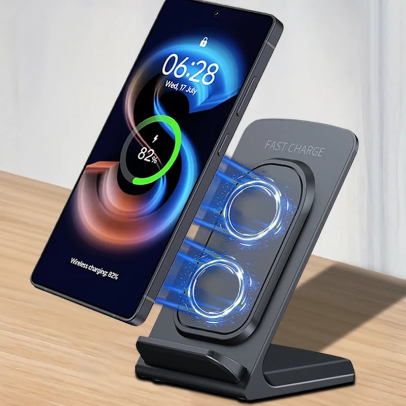 100W bezdrátová stolní nabíječka s rychlonabíjecím stojanem pro iPhone 16 15 14 13 12 Samsung S25 S24 Xiaomi Super Chargers Station
