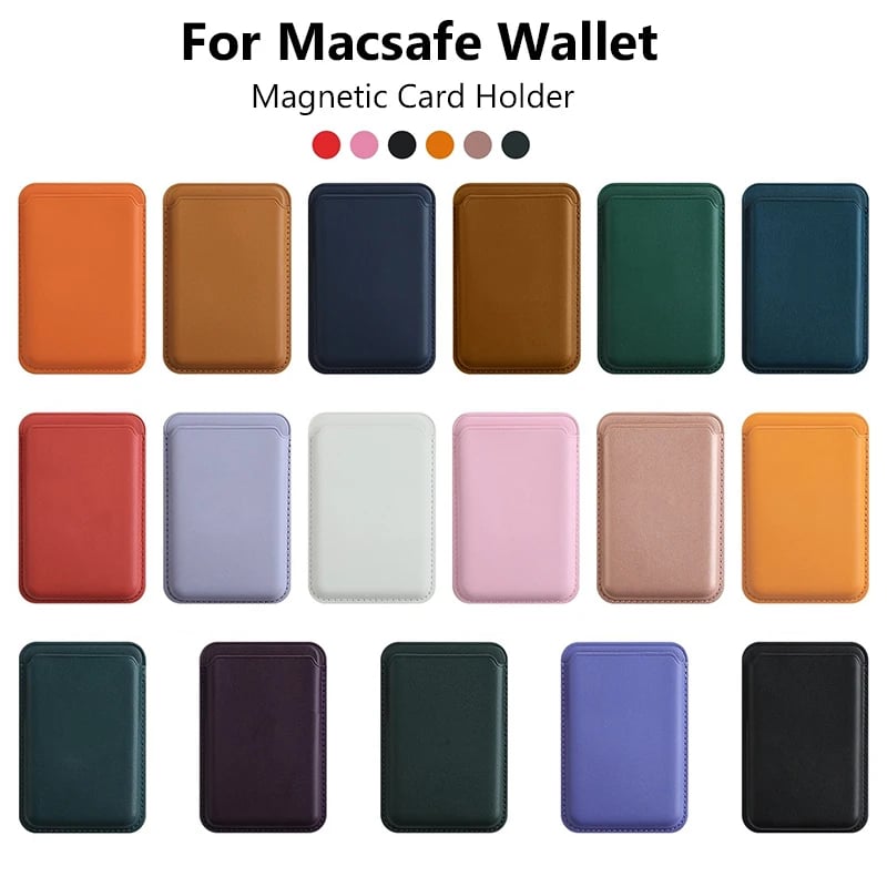 Luxusní magnetické kožené pouzdro s peněženkou MagSafe pro iPhone 13 17 16 14 Pro Max 15Pro S25 držák karty telefonní taška kryt příslušenství