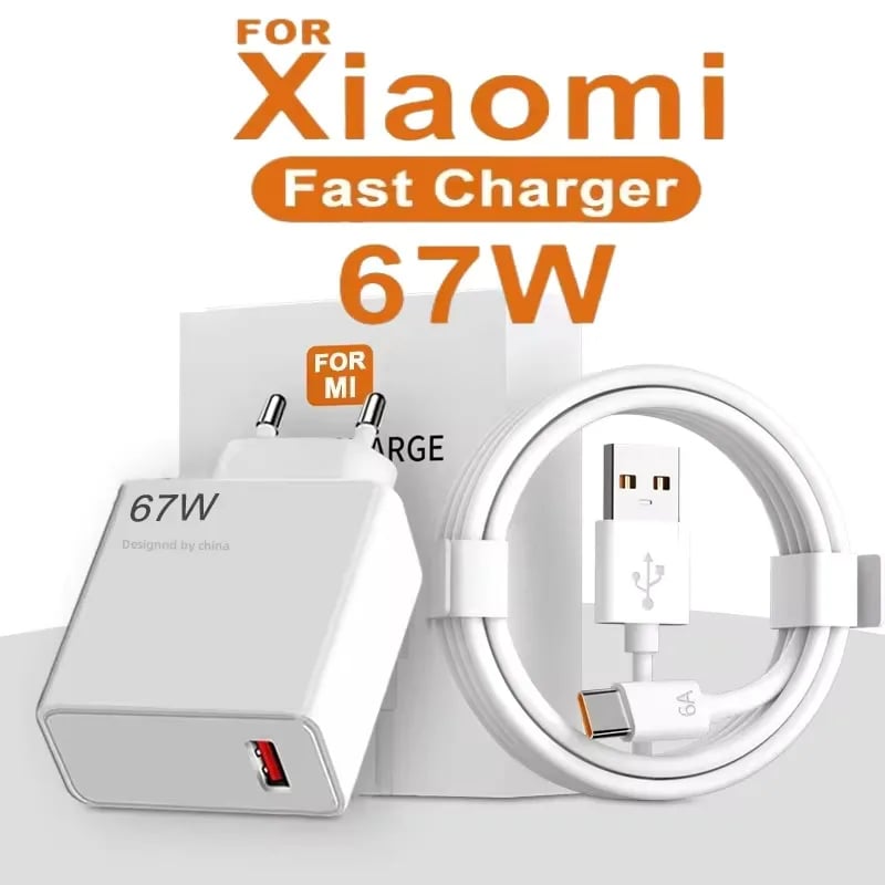 67W USB rychlonabíječka pro Xiaomi 14 13 12 11 10 Ultra Redmi Note 12T 13 Pro Turbo Quick Charge kabel typu C s rychlonabíjecím adaptérem