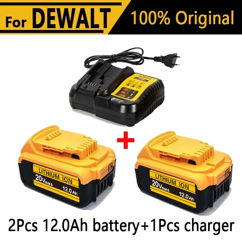 Pro DeWalt 18V 20V lithium-iontové baterie 20V 12Ah DCB203 Li-ion baterie Náhradní baterie DCB206 DCB205 DCB204 DCB200 Elektrické nářadí