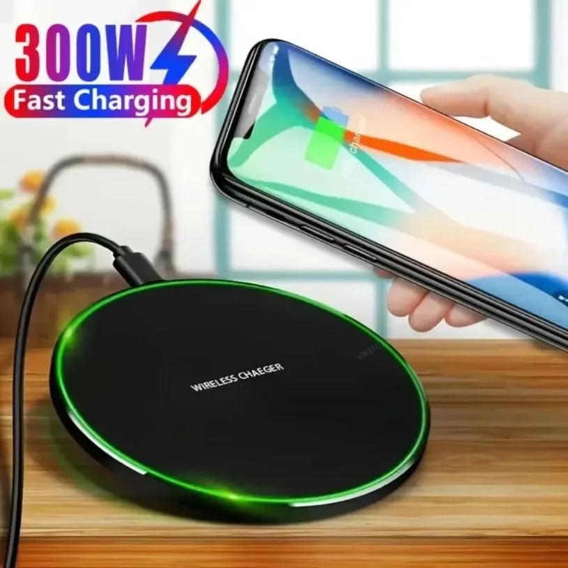 300W bezdrátová nabíjecí podložka, indukční rychlá bezdrátová nabíjecí stanice pro iPhone 16 15 14 13 12 Pro Max Samsung Xiaomi Oppo Huawei