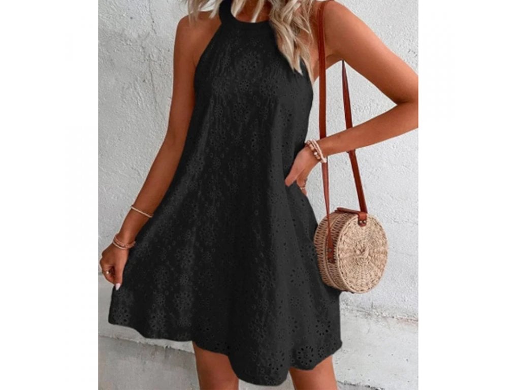 Letní Dámské Sexy šaty Slim černé