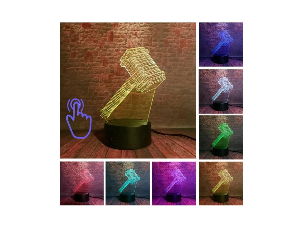 Noční LED Světlo Thor kladivo
