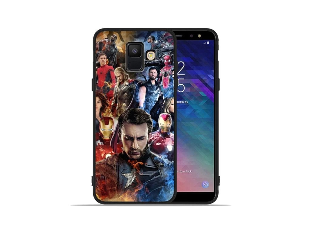 Kryt Avengers Kapitán amerika na Samsung Galaxy A9 A8 A7 A6 A5 A3 J3 J4 J5 J6 J8 Plus
