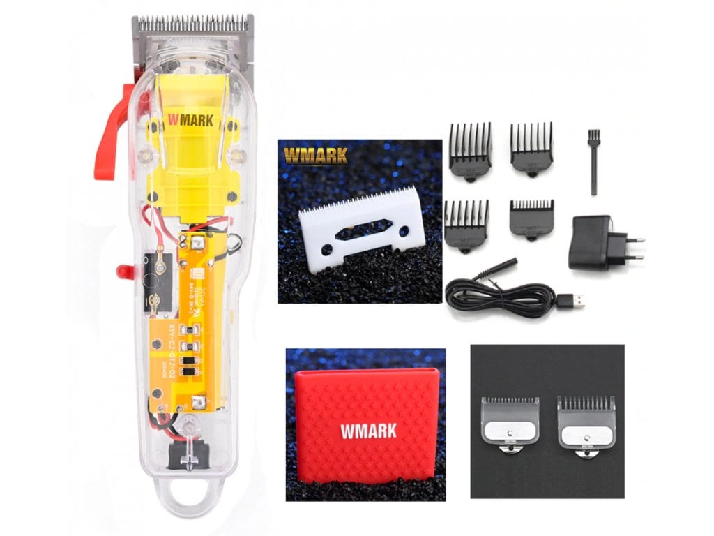 Strojek na vlasy Průhledný WMARK