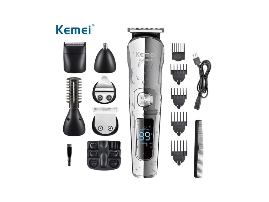 Strojek na vlasy Vodotěsný Kemei 6 v 1