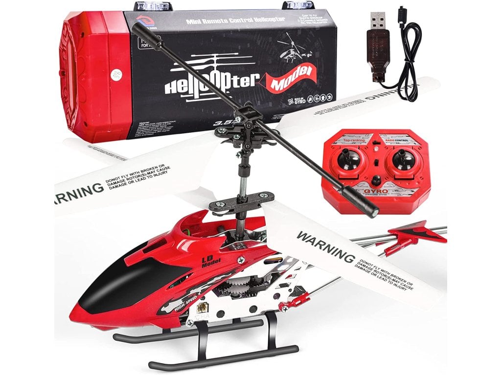 RC helikoptéra letadlo červená