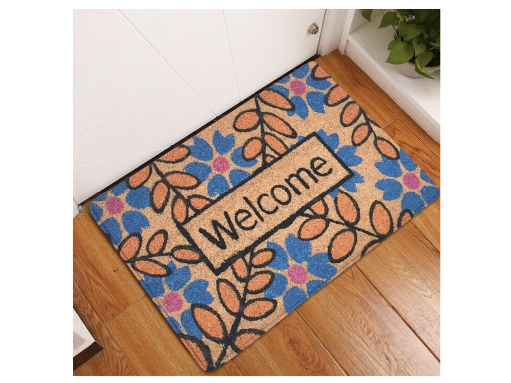 Rohožka Vstupní Vítejte kytička