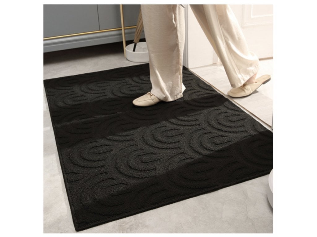 Vstupní dveře Podlahová rohož Rohožka černá oblouky