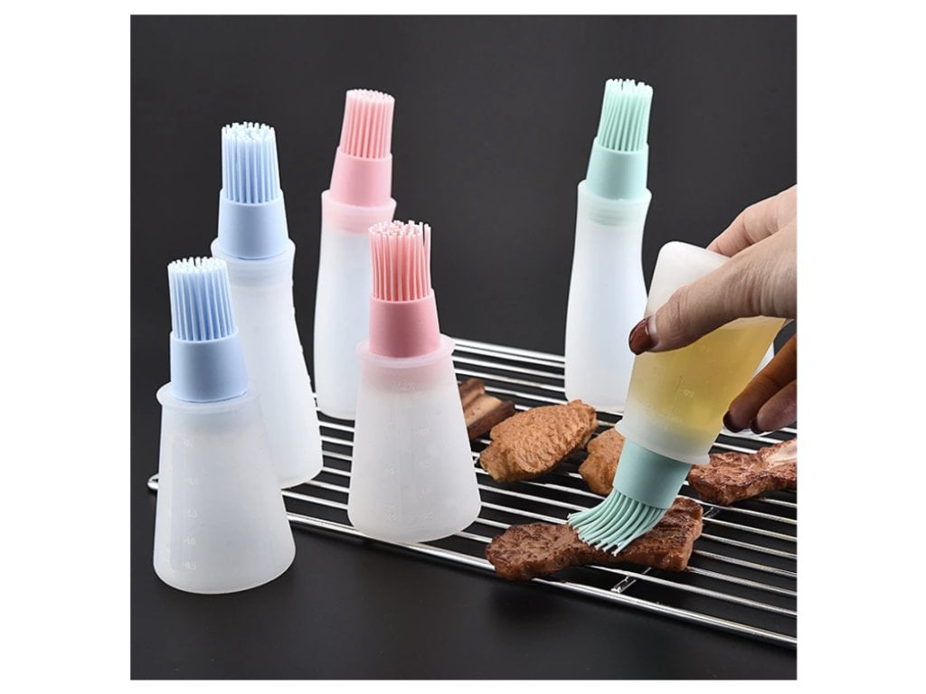 Silikonový olejíček se štětcem Grilování