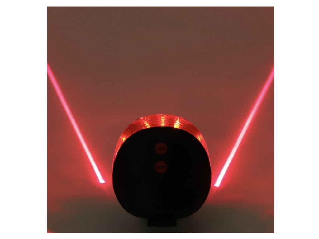 Zadní světlo na kolo LED Laser červené typ 1