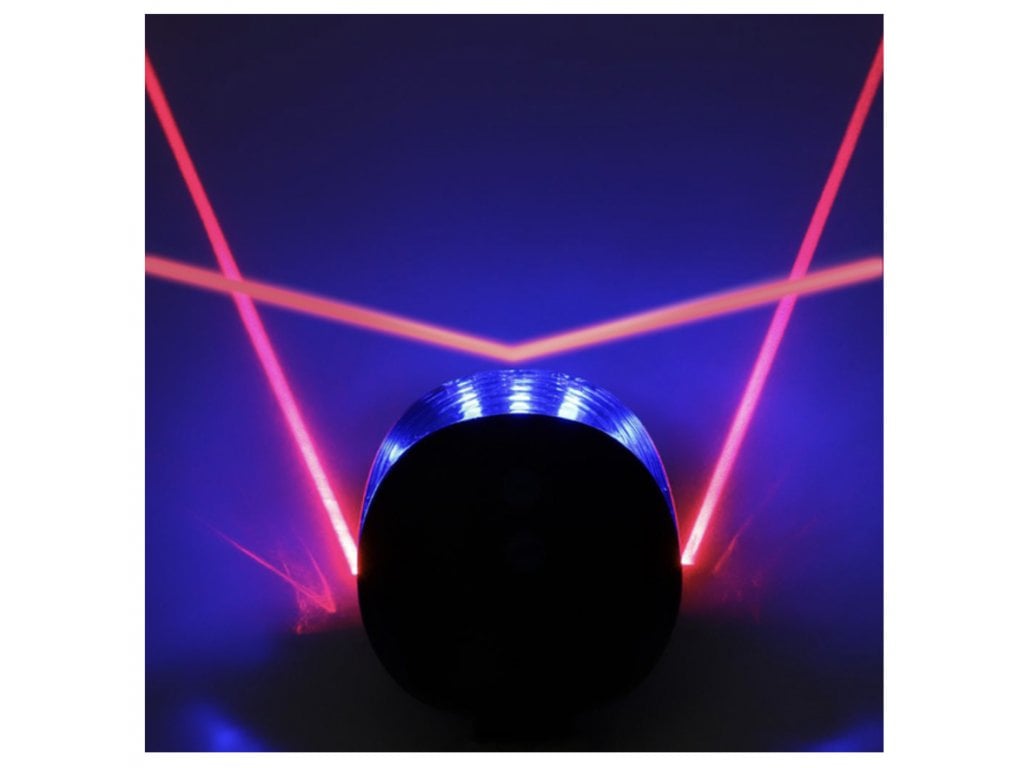 Zadní světlo na kolo LED Laser modré typ 2
