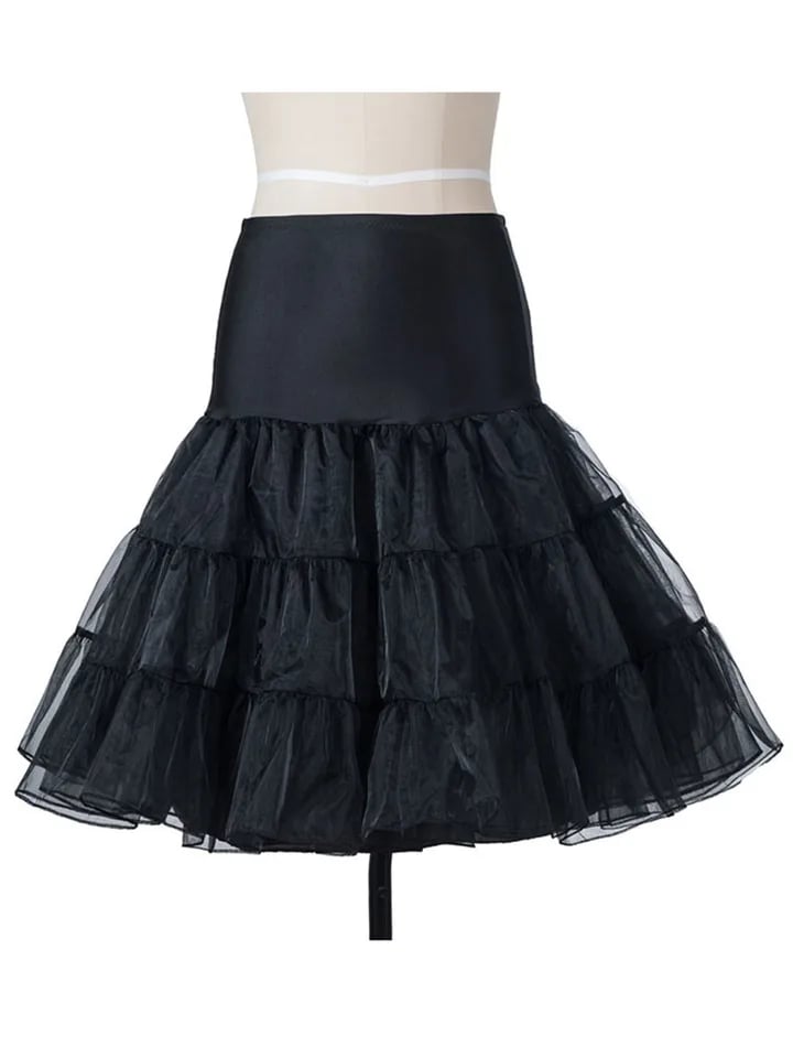 Vintage 50. a 60. léta nadýchaná tutu spodnička s rockabilly swingovou spodničkou na svatební ples