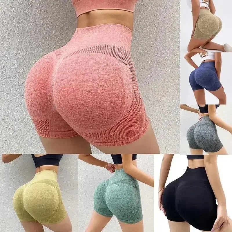 Dámské legíny s vysokým pasem na jógu, sportovní běžecké kraťasy, letní fitness a aktivní oblečení