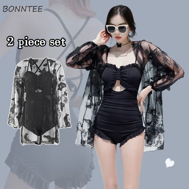 Letní bikiny s vysokým pasem, dámské dvoudílné plavky s odhaleným zadkem, sexy plážové plavky