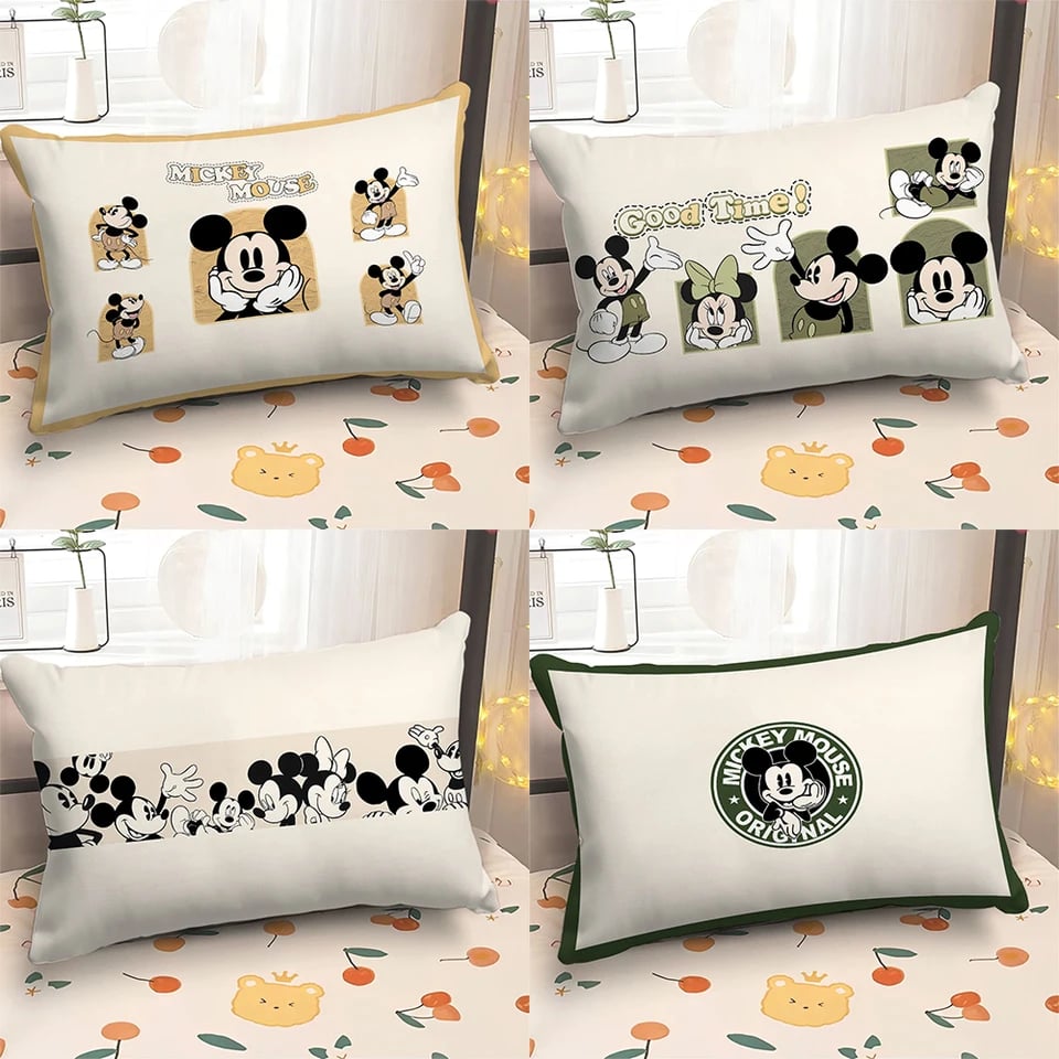 Povlak na polštář s potiskem Mickey Mouse na polštář na postel, pohovku, domácí dekorace pokoje