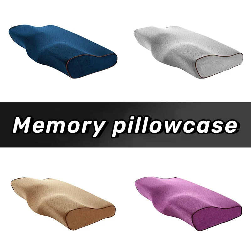 Povlak na polštář sametový motýl z paměťové pěny měkký povlak na polštář jednobarevný dospělý/dětský