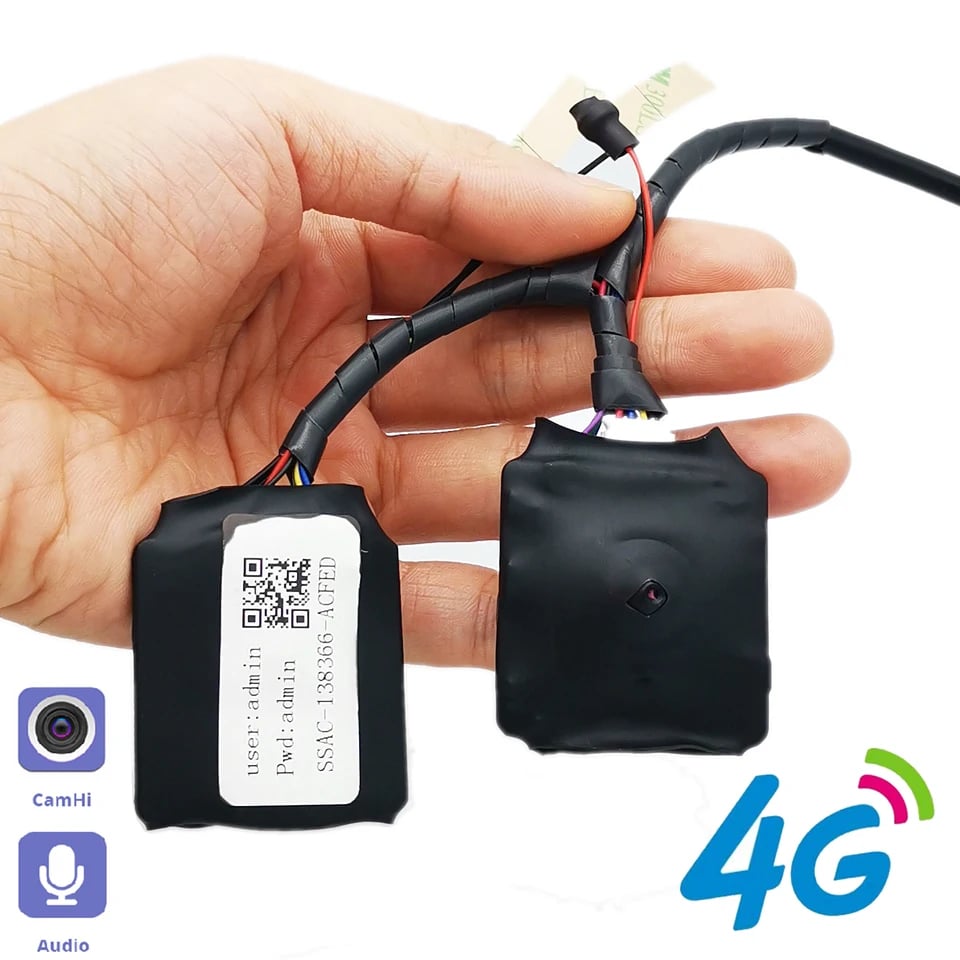 Mini 4G bezdrátový IP kamerový modul Skrytá pinhole CCTV bezpečnostní kamera se zvukem P2P