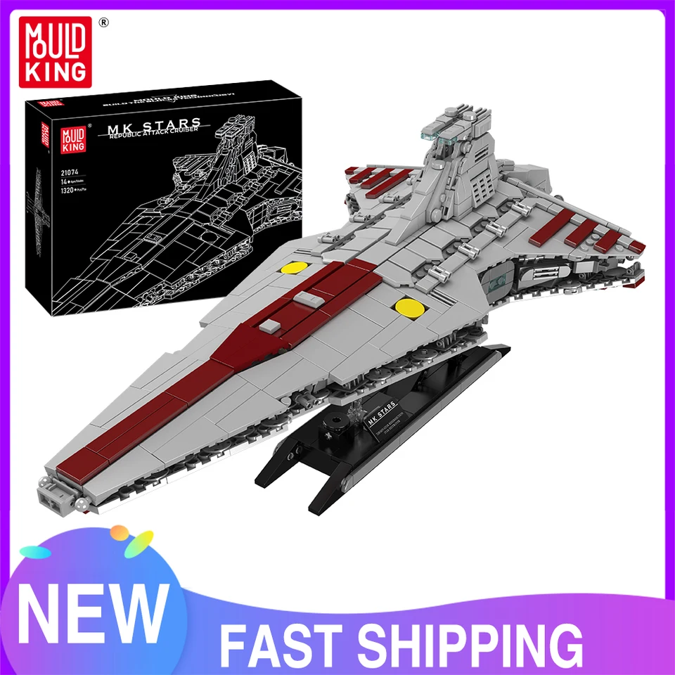 Sada stavebnic Star Wars Republic Attack Cruiser - model hvězdné lodi pro děti, více než 3000 dílků