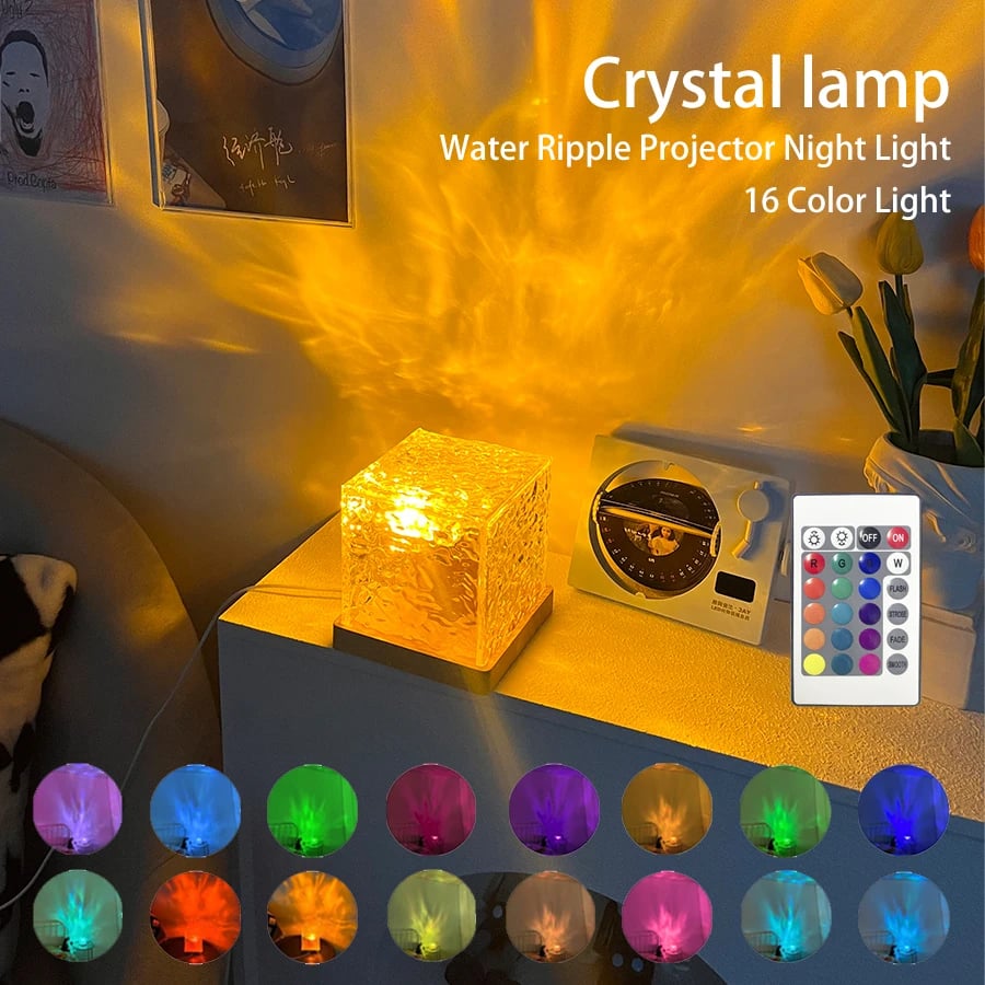 RGB projektorové světlo Aurora 16 barev LED galaxie plamenná lampa s dálkovým ovládáním do ložnice a obývacího pokoje