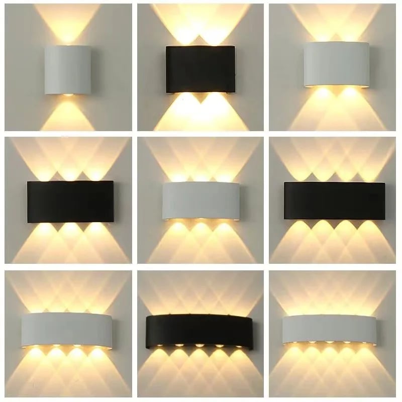 LED nástěnné svítidlo Venkovní Interiérové 2W-10W Moderní nástěnné svítidlo Bílá Černá Domácí Zahrada Ložnice
